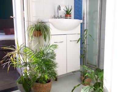 planten-donkere-badkamer